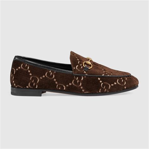 gucci sylvie velvet shoe|Gucci brown velvet loafers.